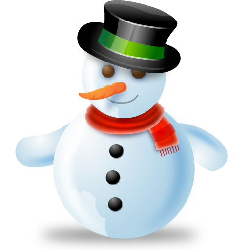 Merry Greetings Snow Friends Icicle PNG