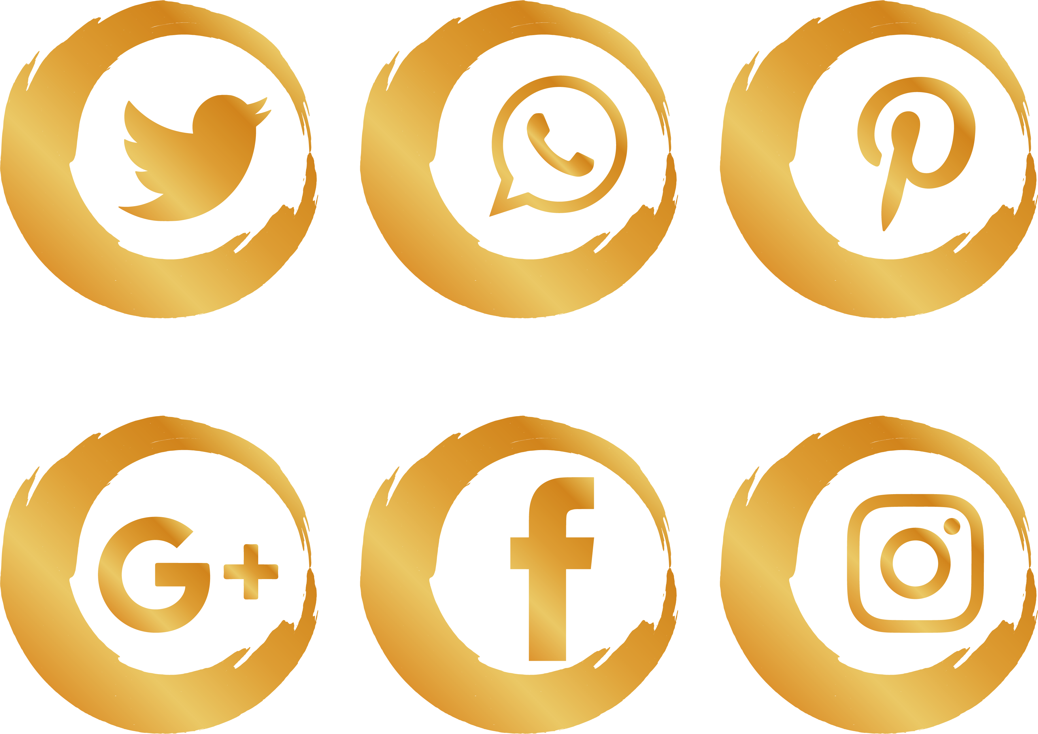 Intermediaries Gold Network Brush Circle PNG