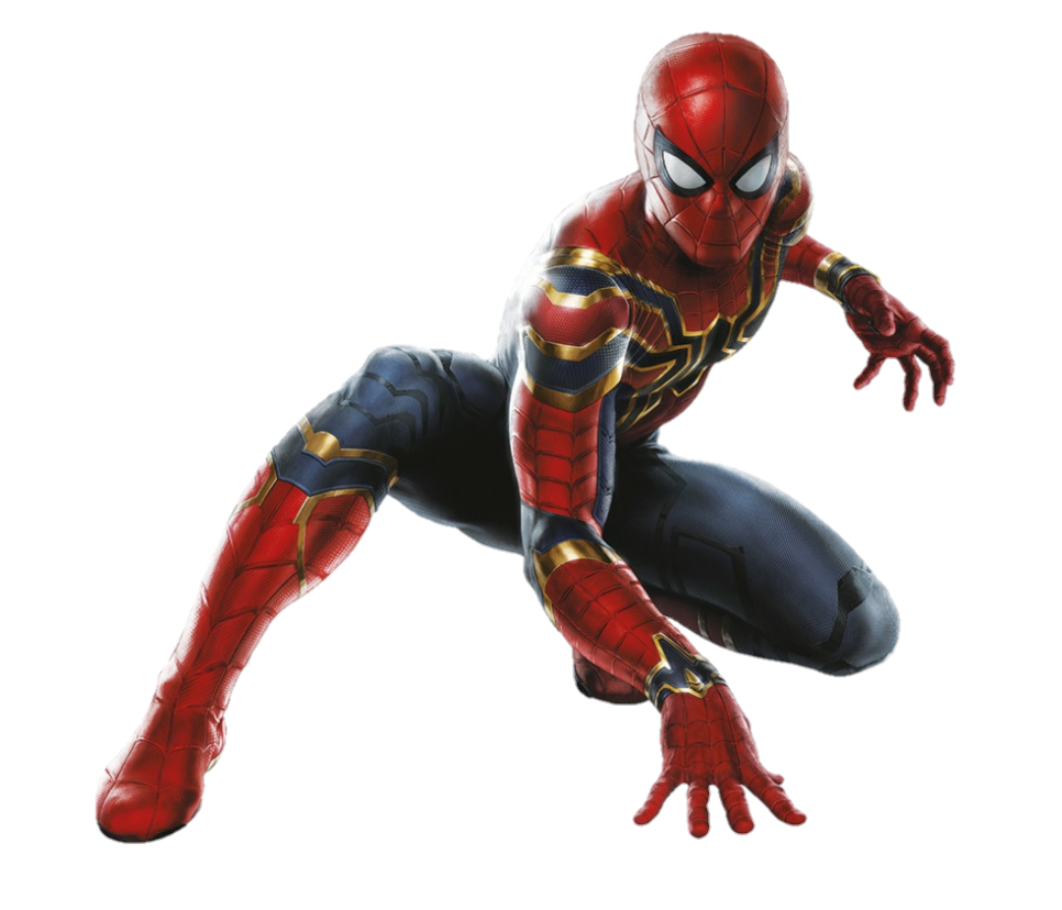 Superhero Spiderman Groot Character Action PNG