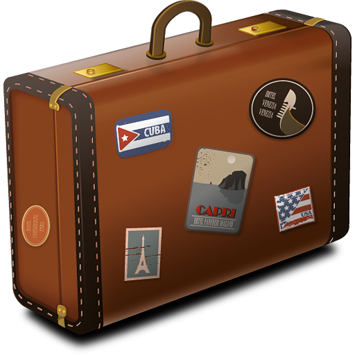 Suitcase Bag Boot Piece Grip PNG