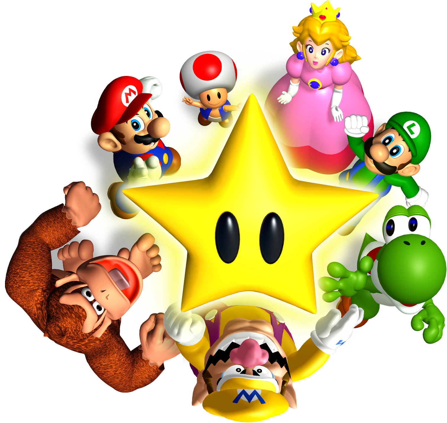 Shooting Ace Party Background Mario PNG