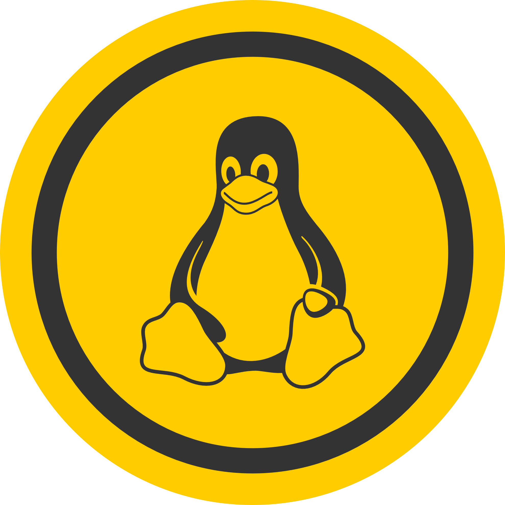 Pictogram Linux Sign Icon Logo PNG