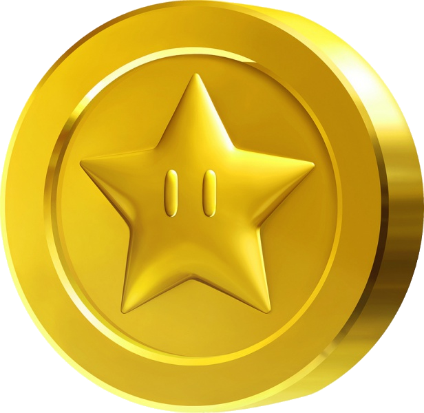 Number Coin Yellow Level Banner PNG