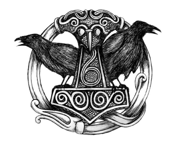 God Thor Beacon Logo Black PNG