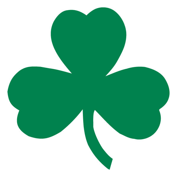 Celtics Clover Symbol Golden Ideogram PNG