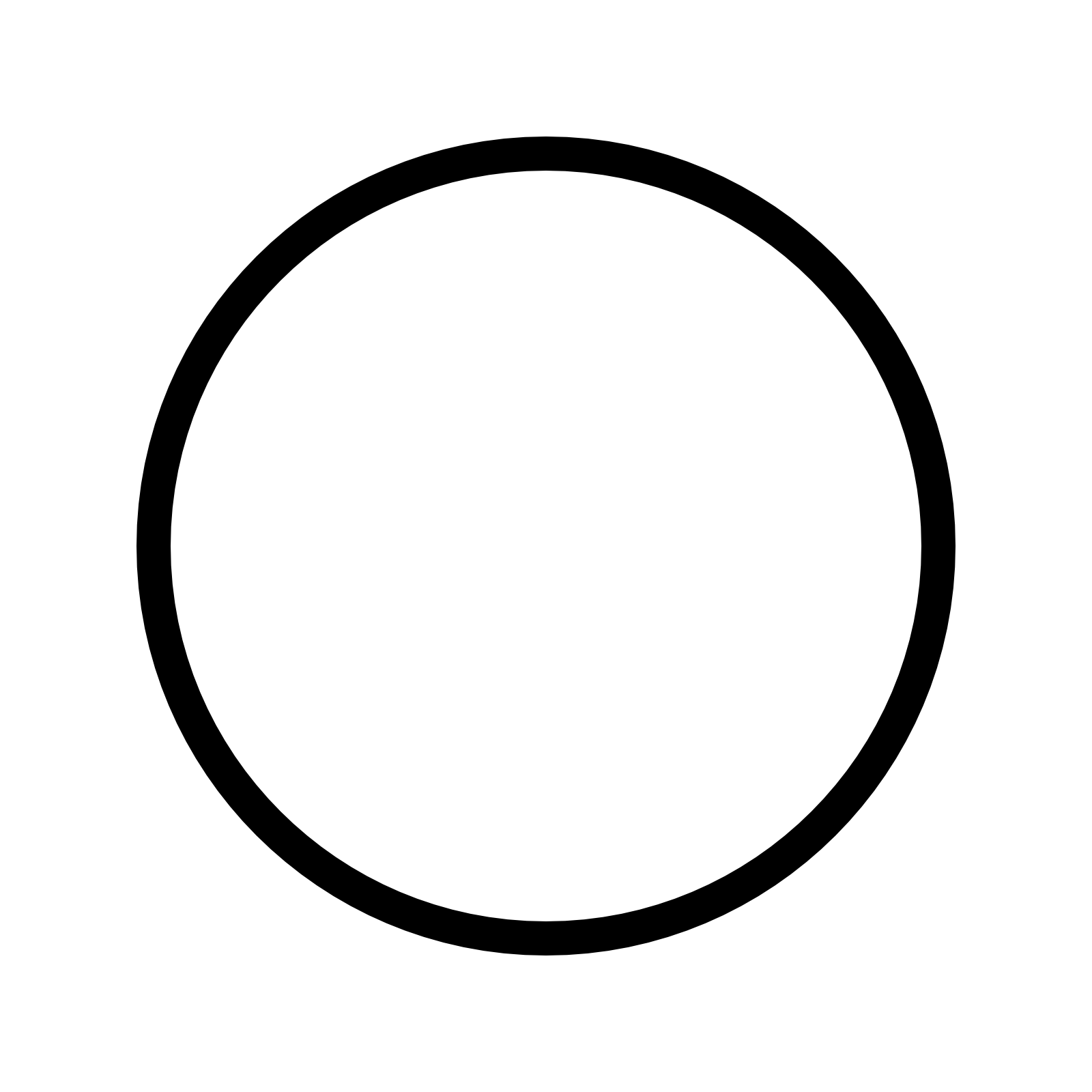 Design Circle Monochrome Square Black PNG