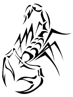 Trendy Lettering Protector Rap Scorpion PNG