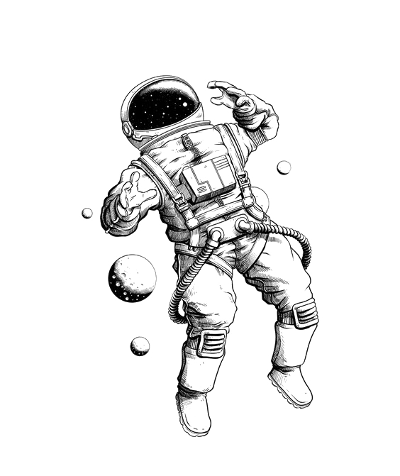 Drawing Illustration Tattoo Art Astronaut PNG