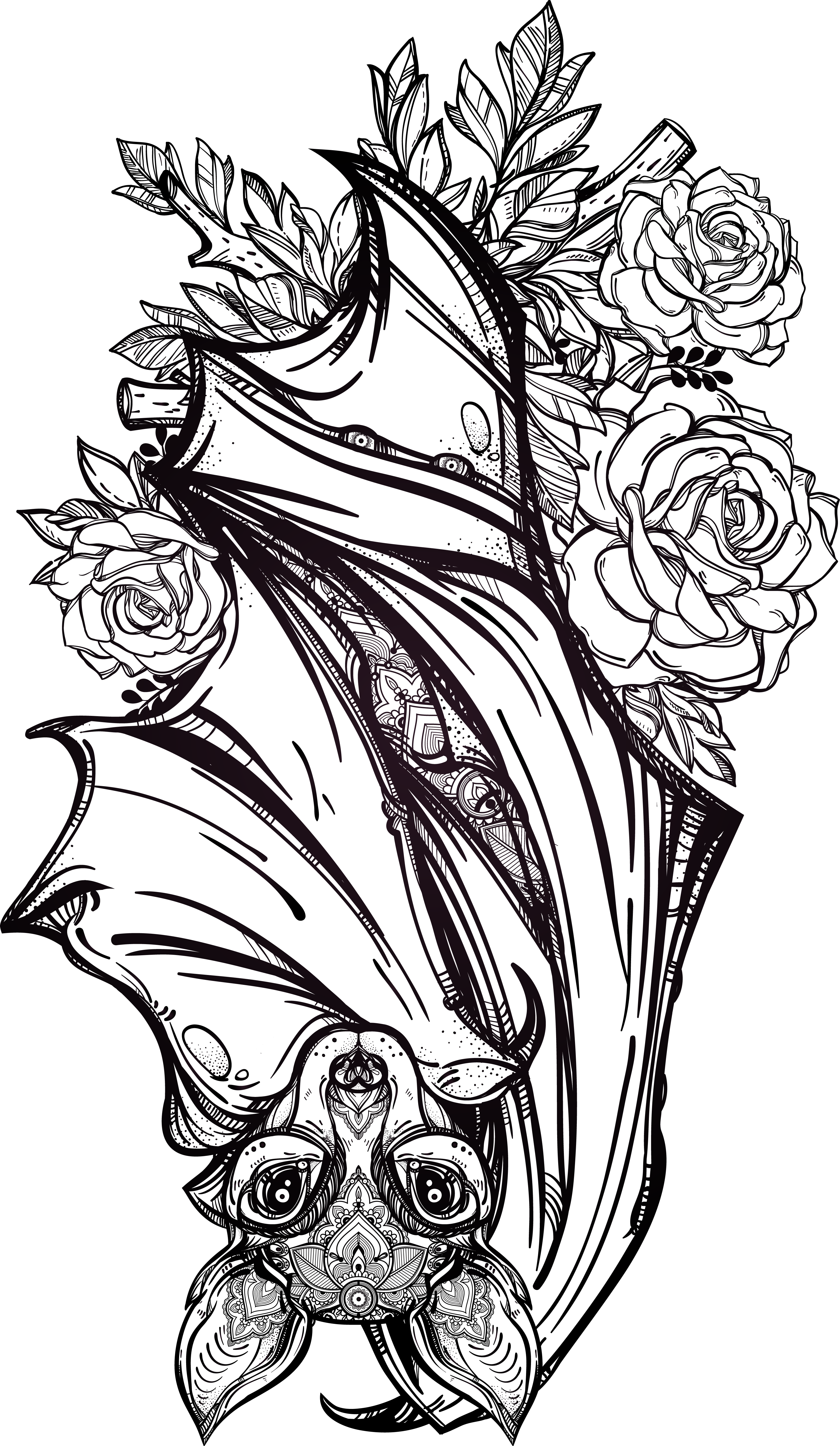 Insignia Hand-Painted Artwork Fashion Gothic PNG