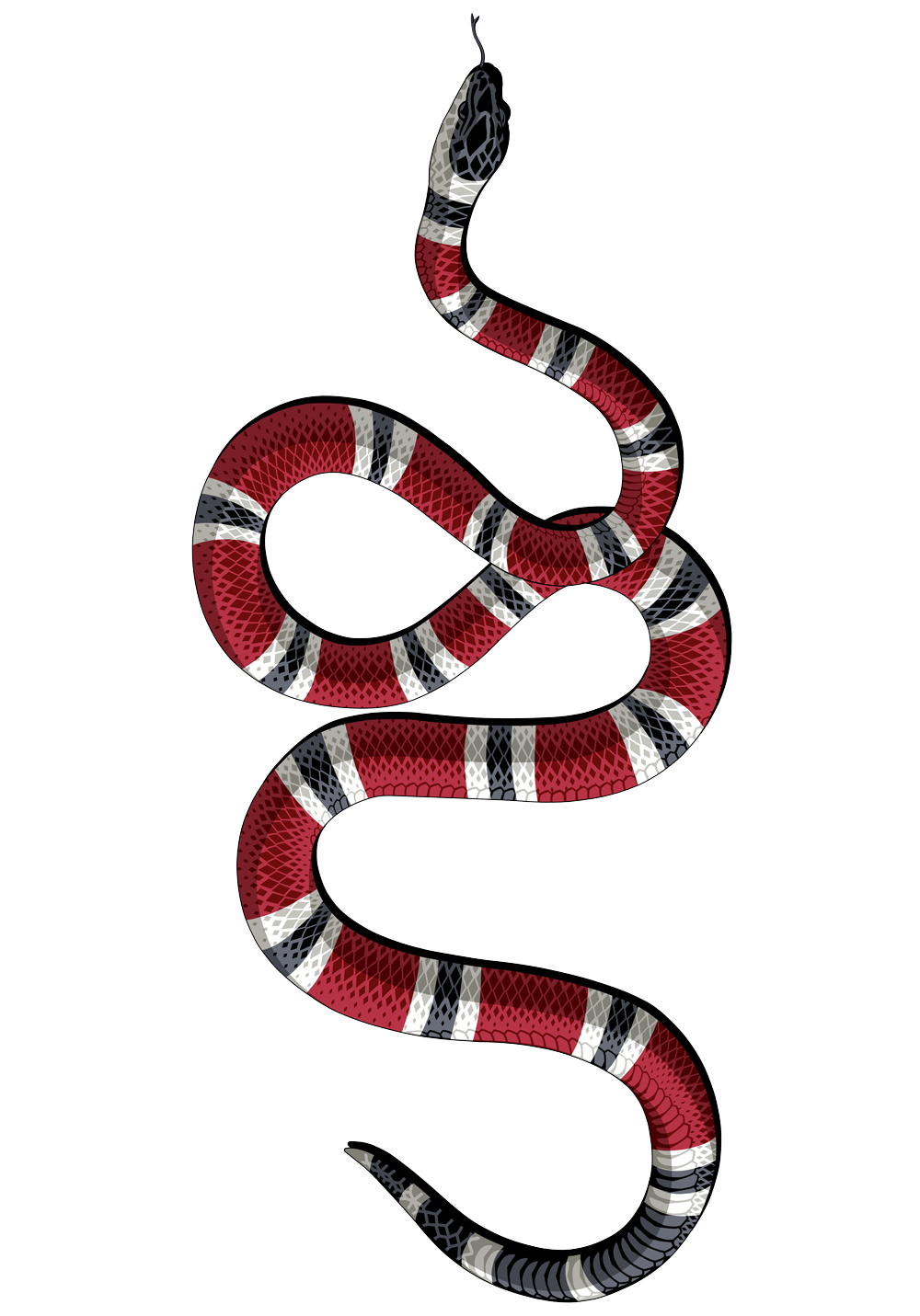 Decal Shirt Serpent Snake Gucci PNG