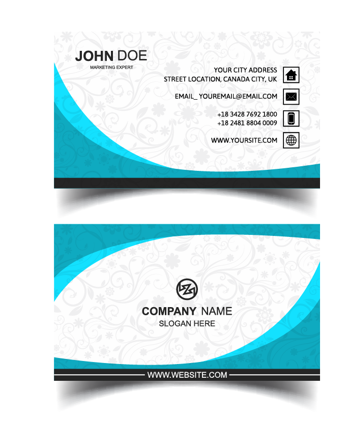 Resource Line Technology Business Card PNG