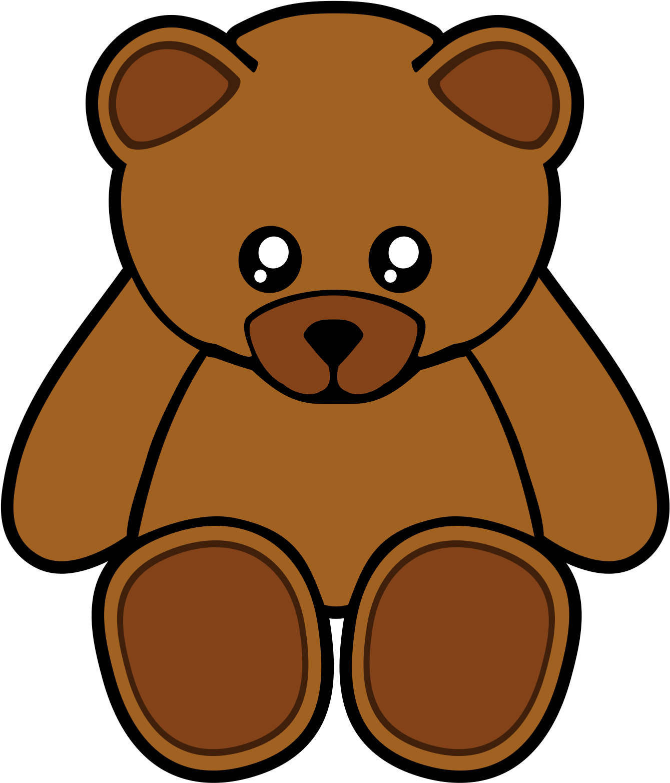 Vector High Bear Focus Papoose PNG