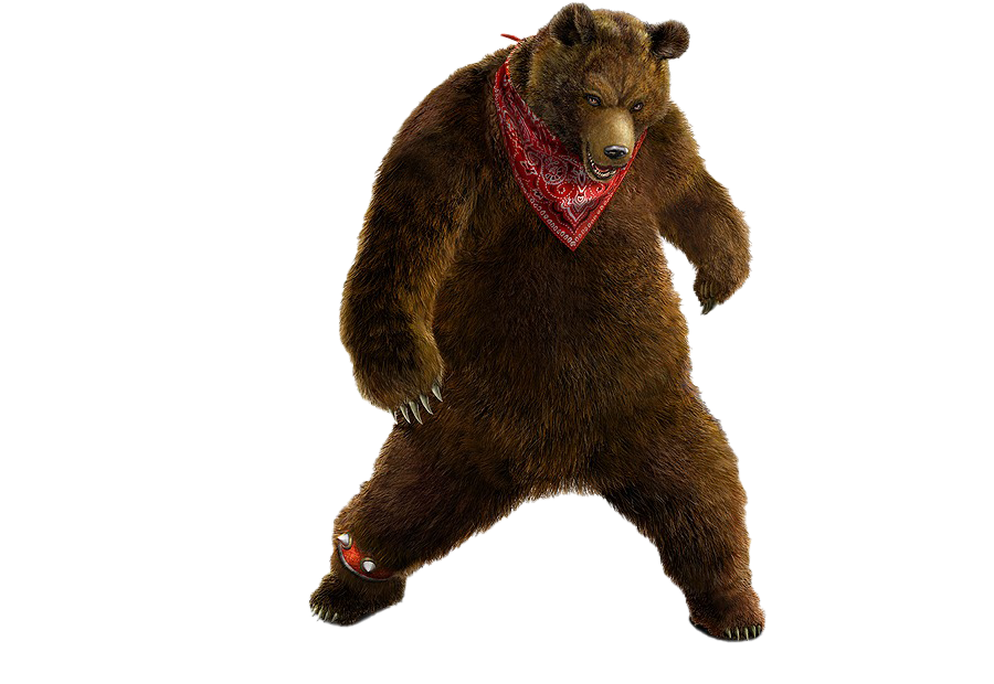 Tekken Games Bear Kuma PNG
