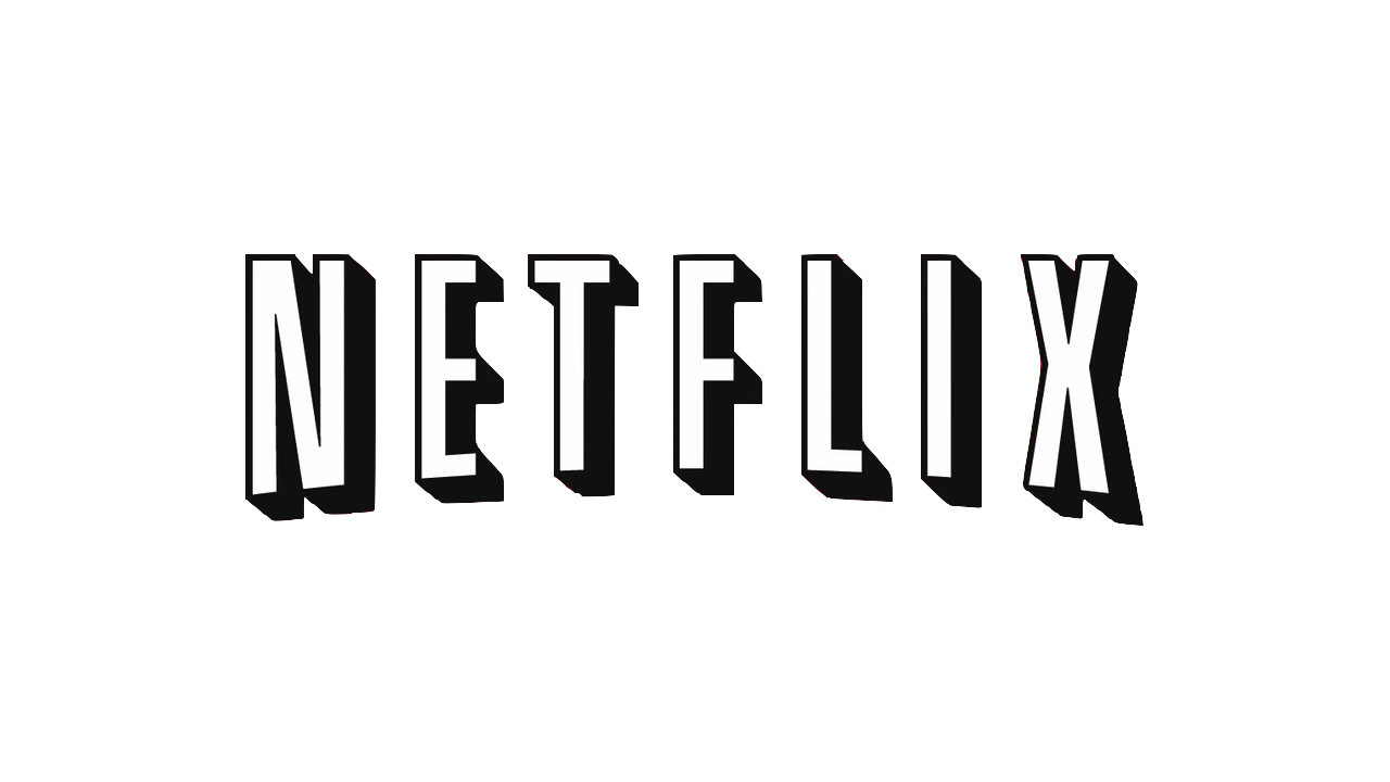 Netflix Television Black Brand Logo PNG
