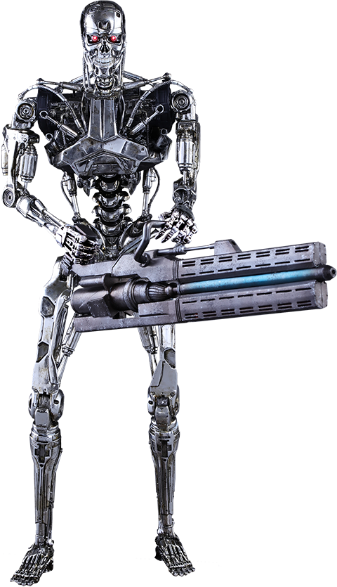 Terminator Spaceship Popcorn Eradicator Bot PNG