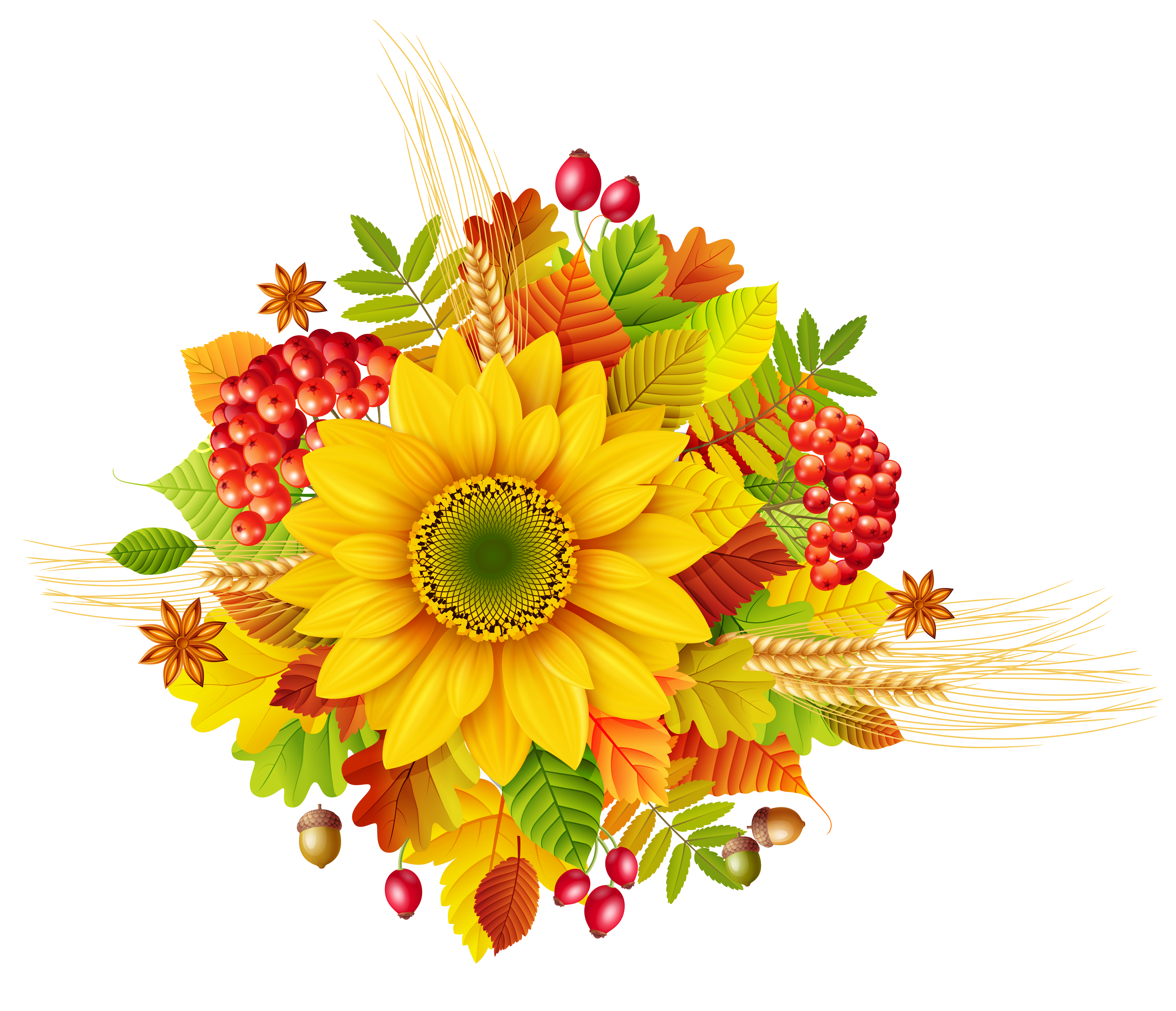 Intercessory Decor Fruit Pilgrims Sunflower PNG