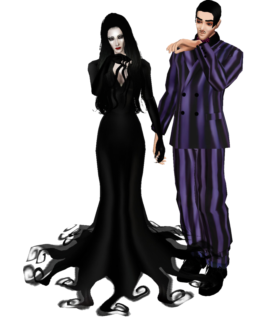 Minstrel Addams Family Burlesque Character PNG