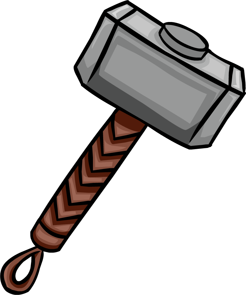 Mjolnir Thor Hammer Drawing Line PNG