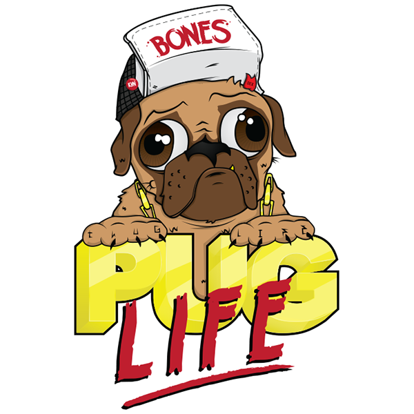Felon Punk Pug Life World PNG