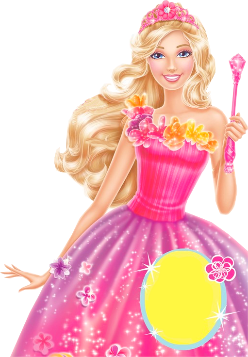 Vector Playing Barbie Doll Princess PNG