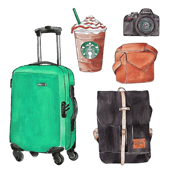 Backpack With Suitcase Travel Brand PNG