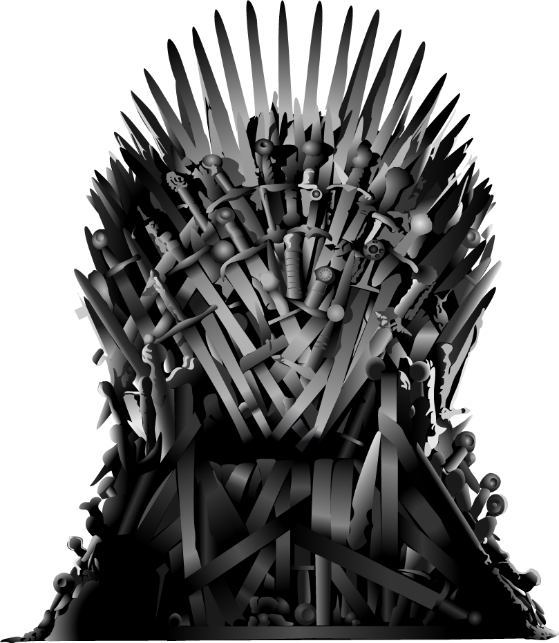 Oak Boom Throne Monochrome Photography PNG