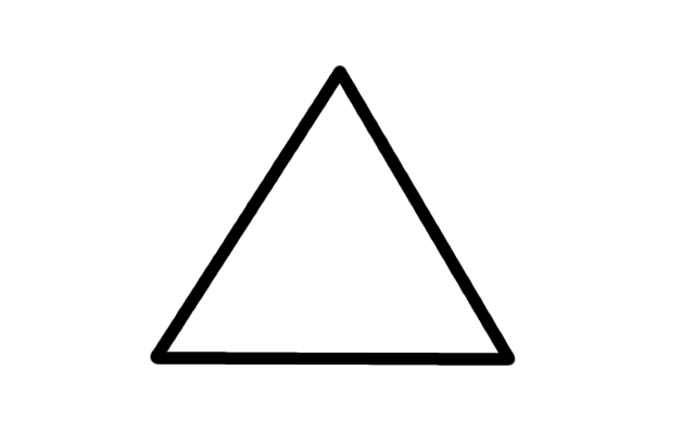 Isosceles Artistic Tetrahedron Symbol Junction PNG