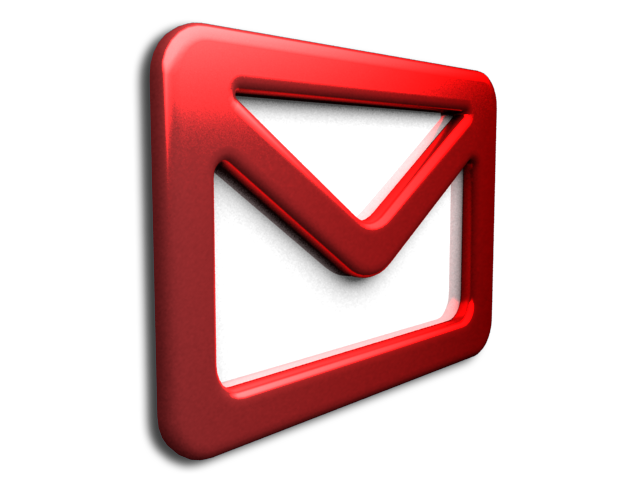 Trademark Red Triangle Message Email PNG