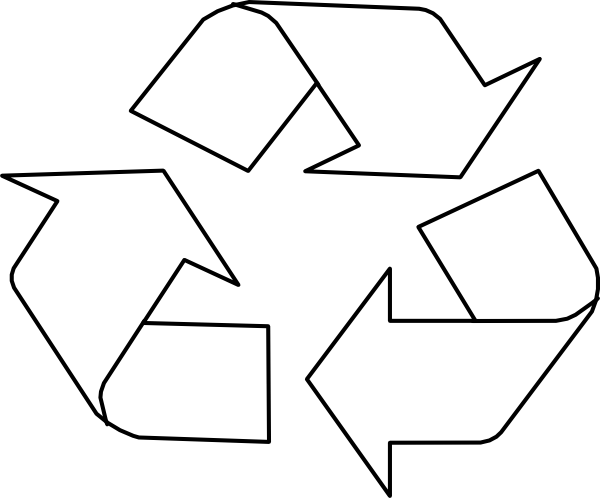 Waste Line Paper Reuse Symbol PNG