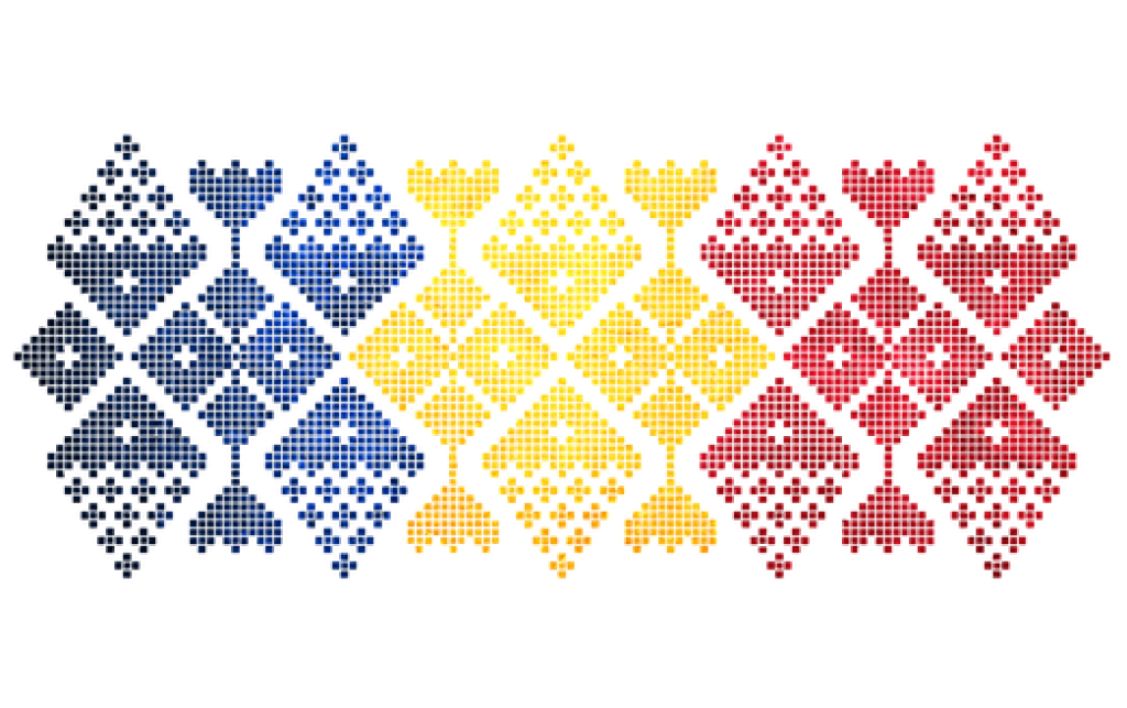 Flag Romania Triptych Pattern Triangle PNG