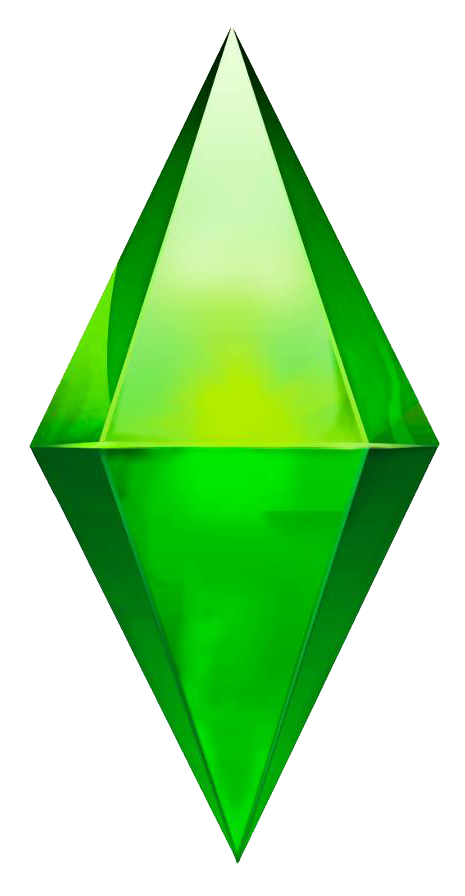 Sims Wiki Triangle Green Social PNG