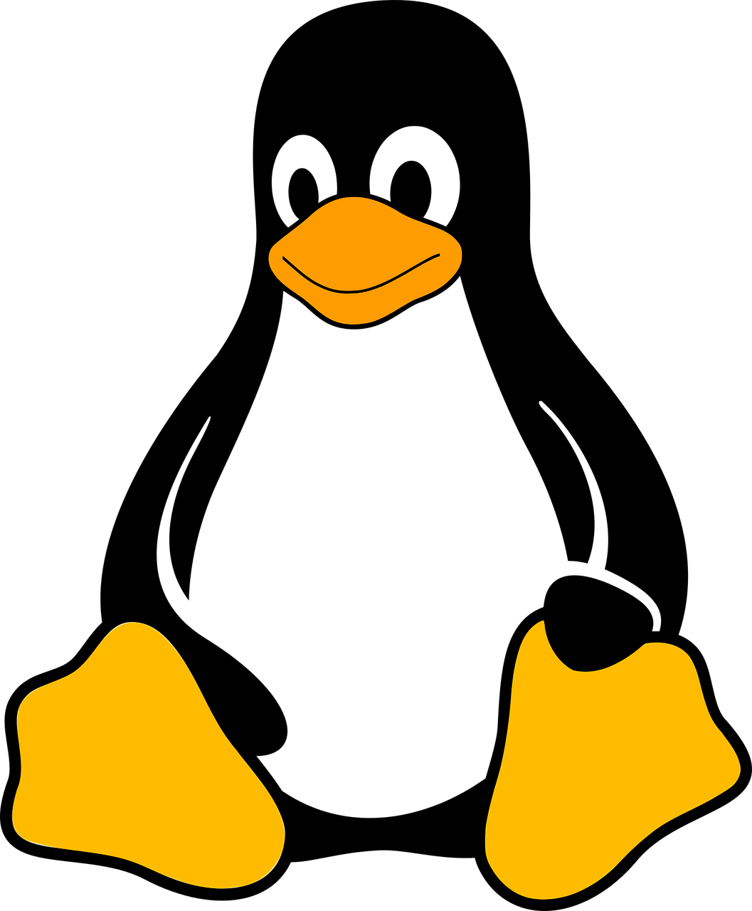 Logo Tux Linux Kernel Distribution PNG