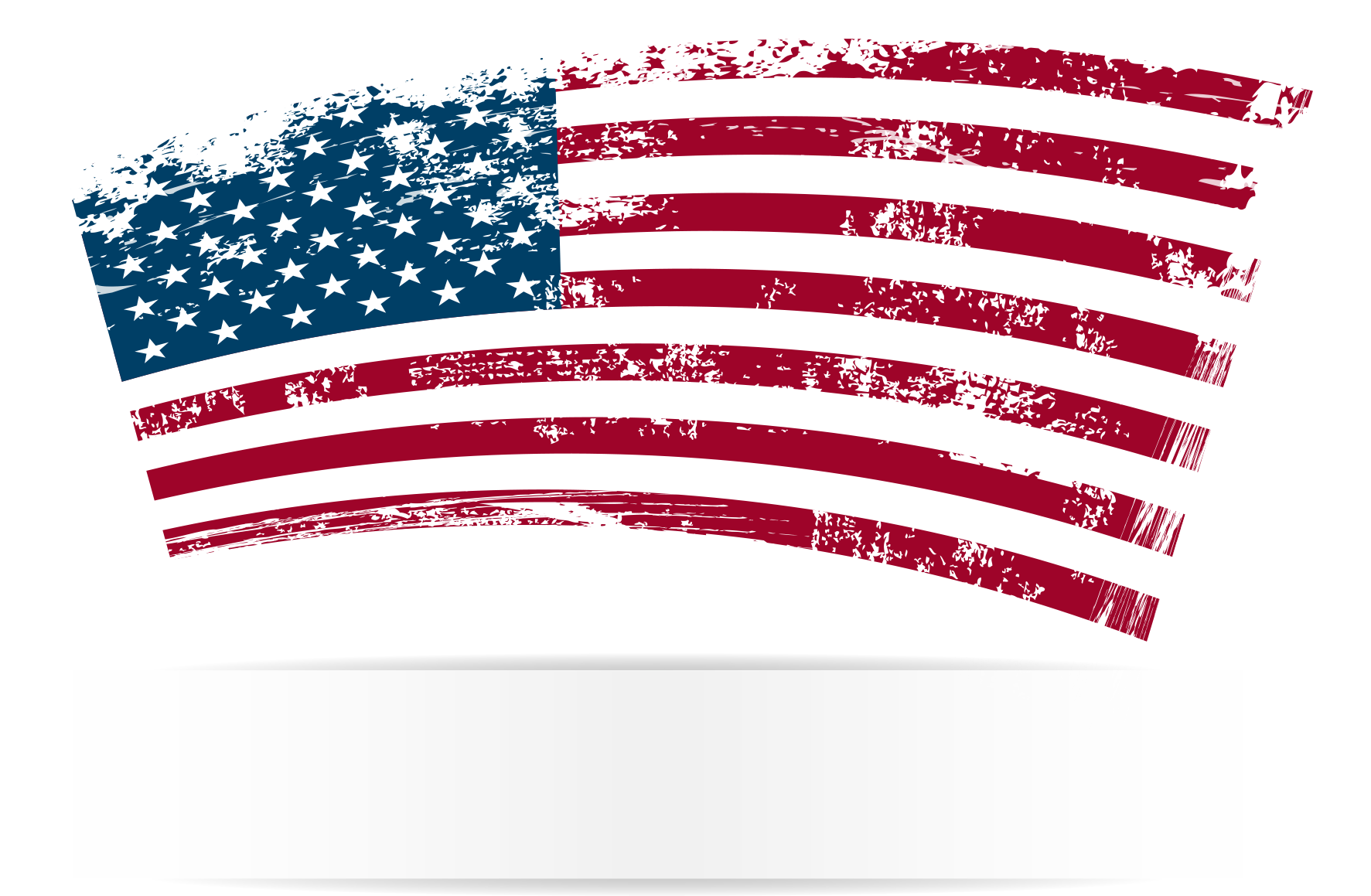 Text States Flag Banner Amalgamate PNG