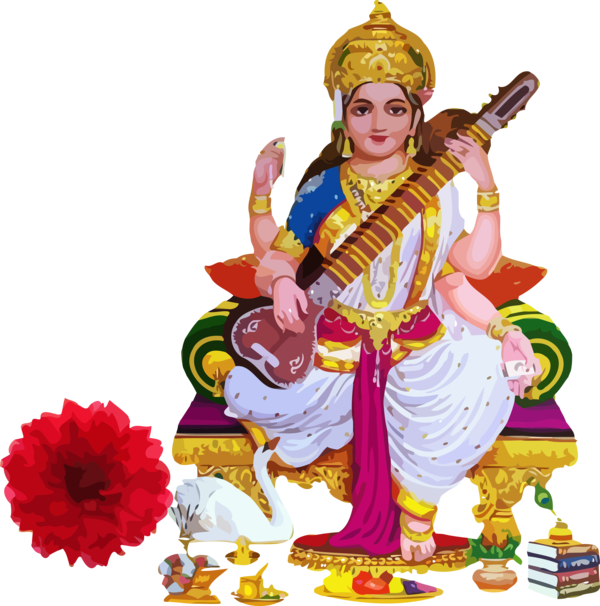 For Happy Statue Vasant Panchami PNG