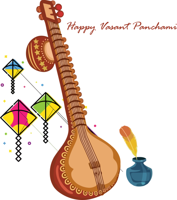 For Indian Musical Instruments Plucked String Instruments Happy Vasant Panchami Vasant Panchami Lanterns PNG