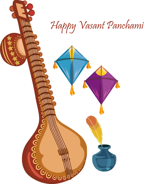Vasant String Instrument Happy Vasant Panchami Vasant Panchami Resolutions Vasant Panchami Holiday PNG