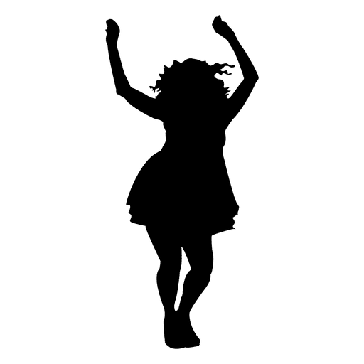 Dancing Winner Objects Girl Silhouette PNG