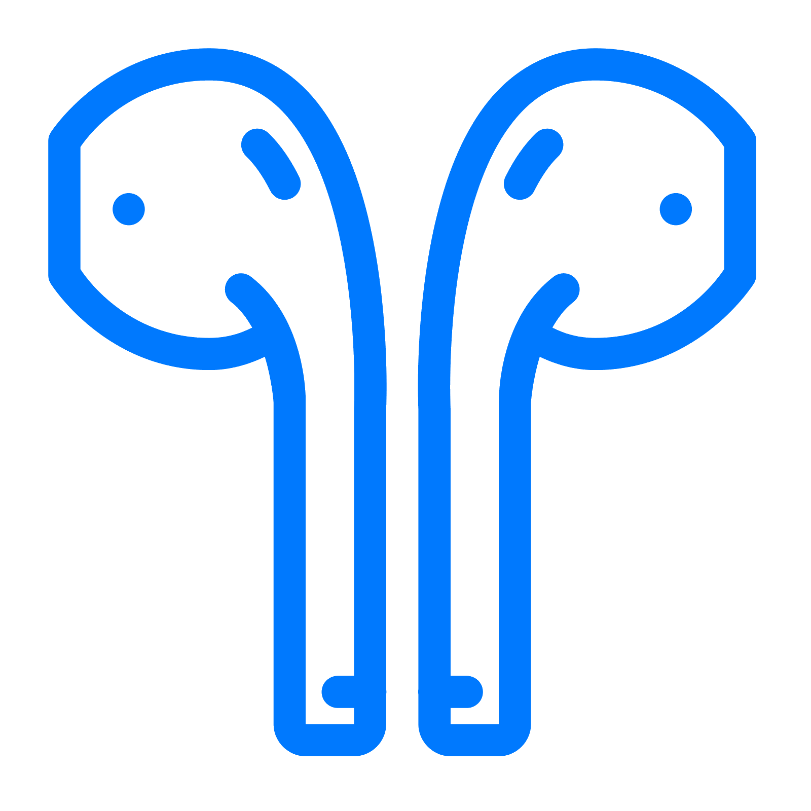 Vector Blue Iphone Airpods Parameter PNG