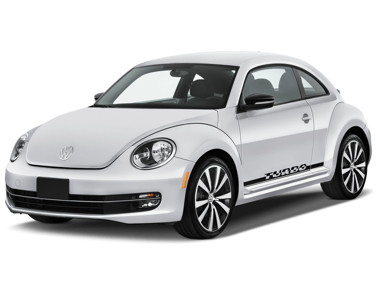 Low White Volkswagen Mass Beetle PNG