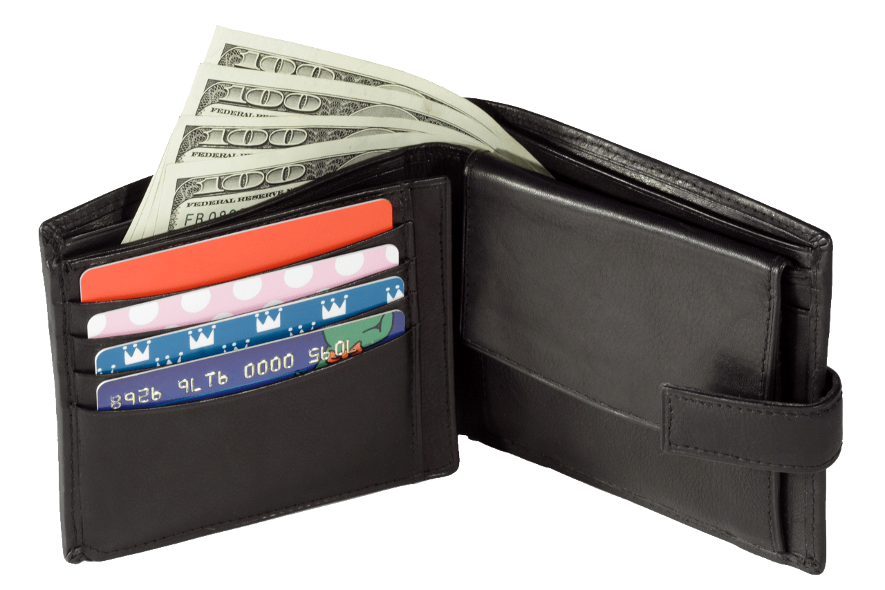 Wallet Suitcase Billfold Haversack Money PNG