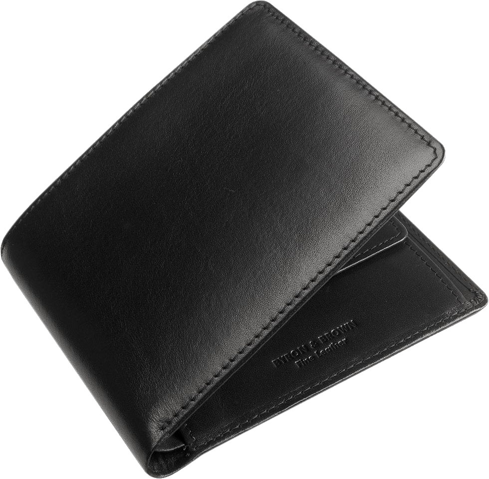 Billfold Luggage Wallet Black Dough PNG