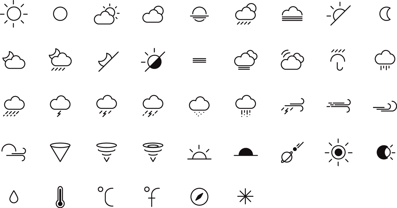 Cloudy Weather Icon Meteorology While PNG