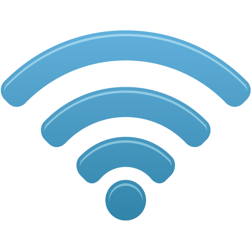 Circle Router Blue Wifi PNG