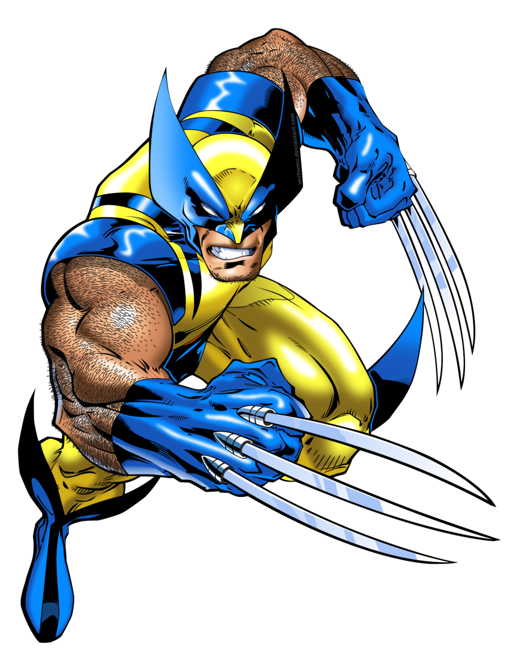 Panther Wolverine Bears Action Cartoon PNG