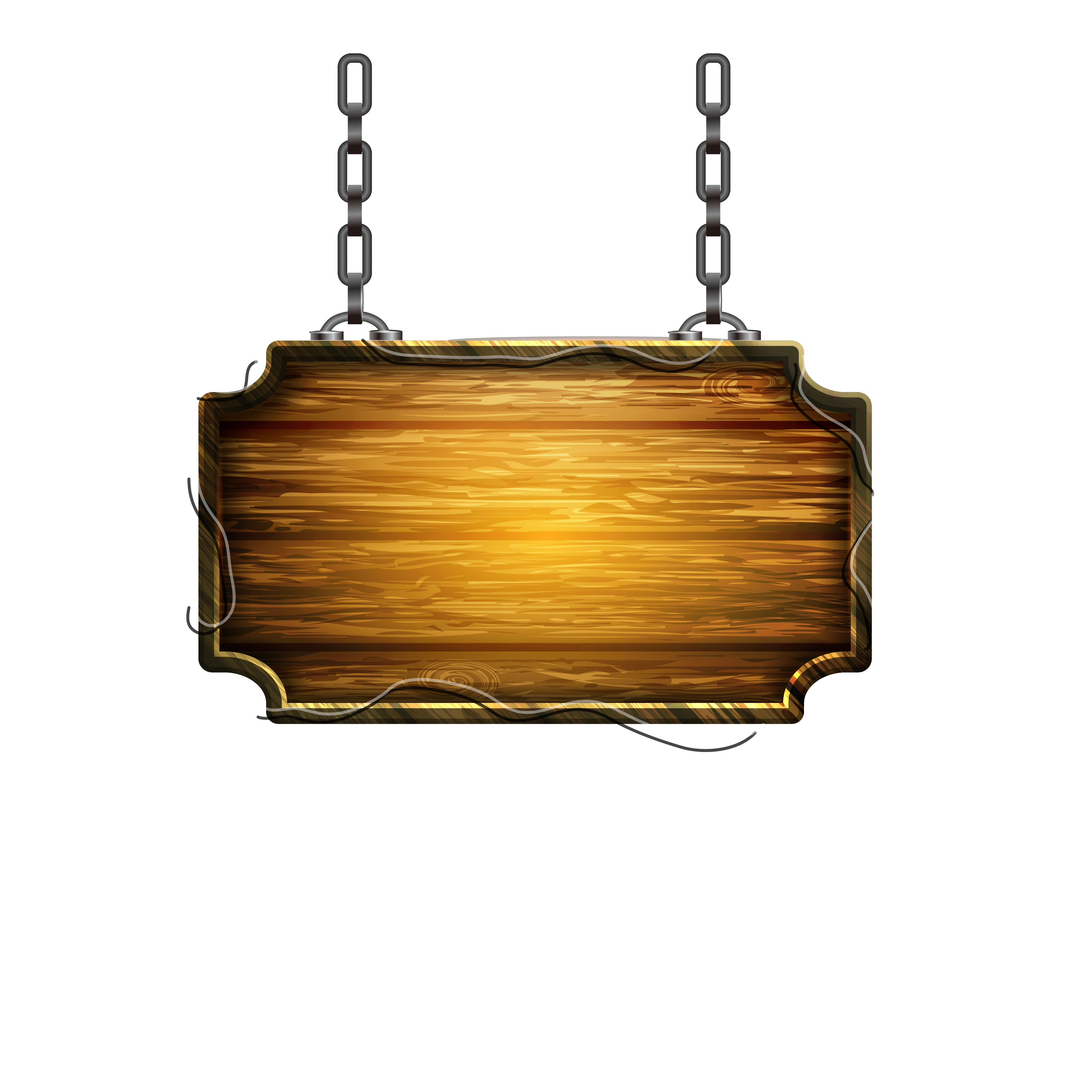 Rectangle Signage Basswood Brown Hardwoods PNG