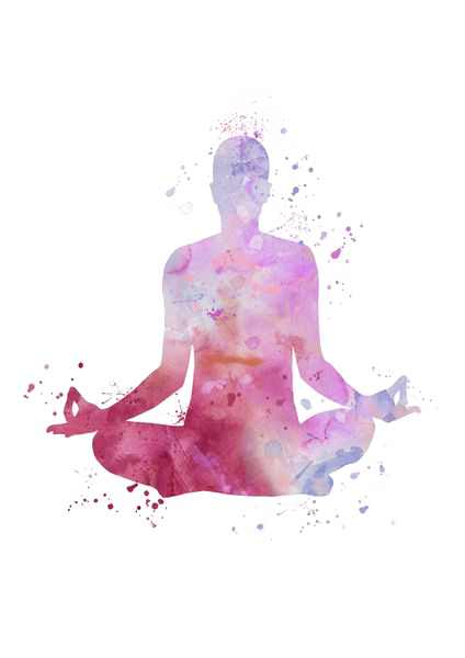 Violet Meditation Art Beginner Shiatsu PNG