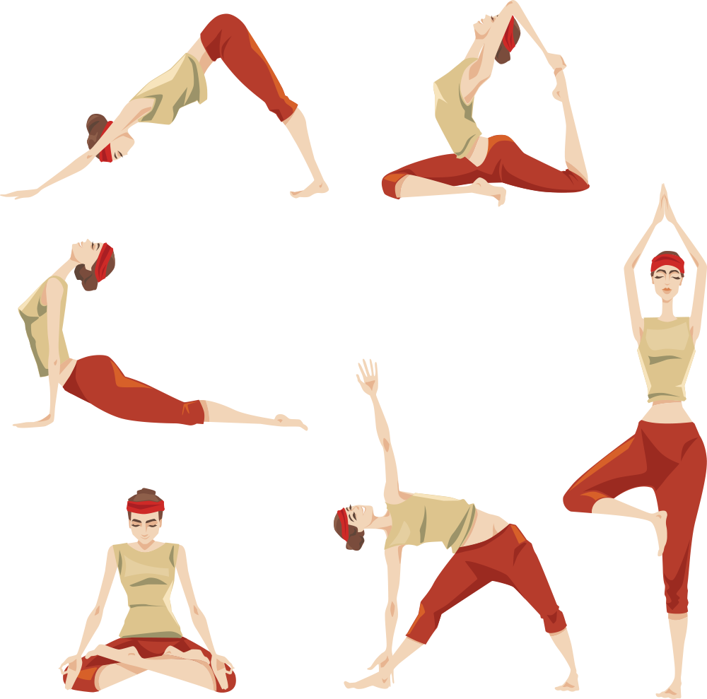 Beauty Yoga Exercise Vector Fitness PNG