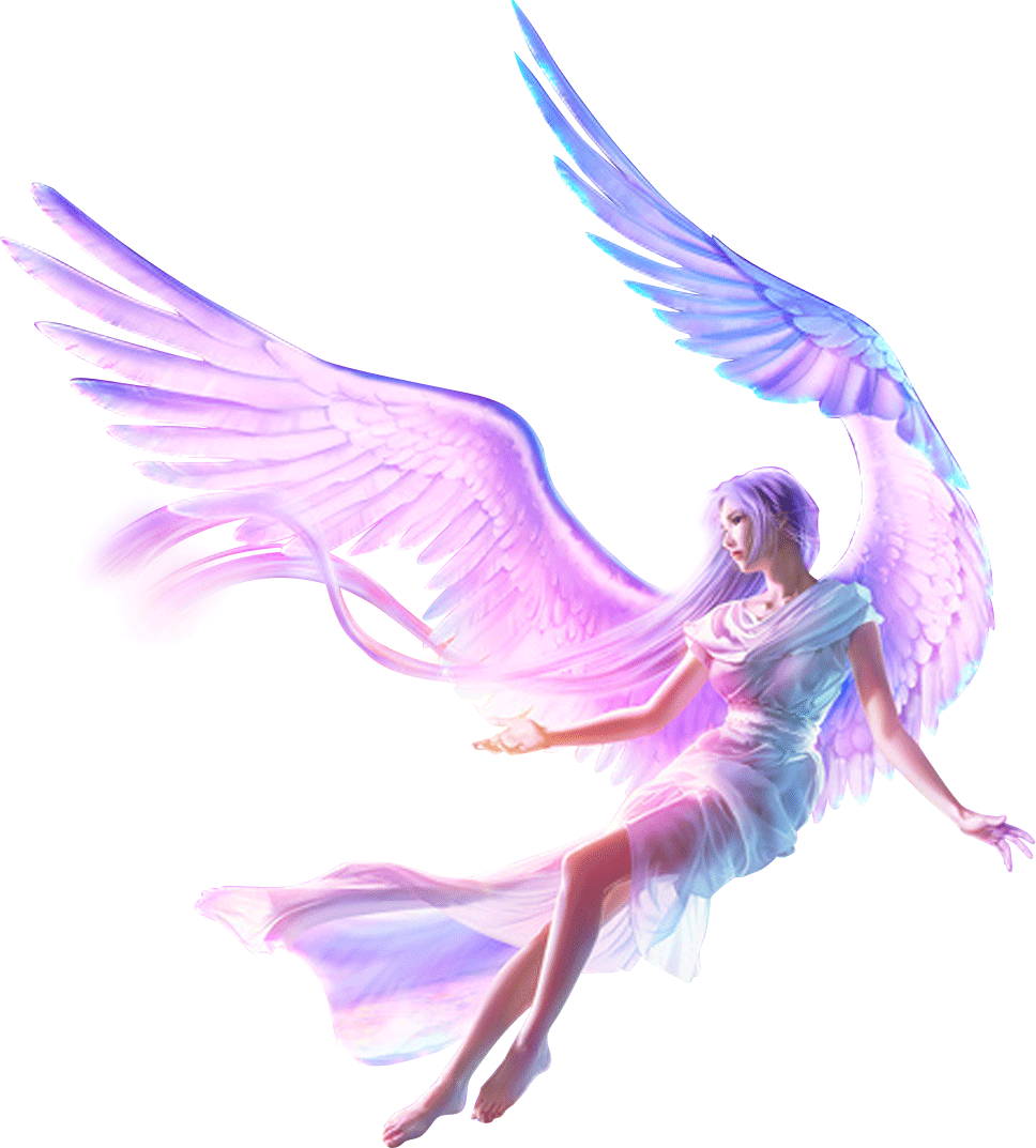 Application Wallpaper Purple Angel Theme PNG