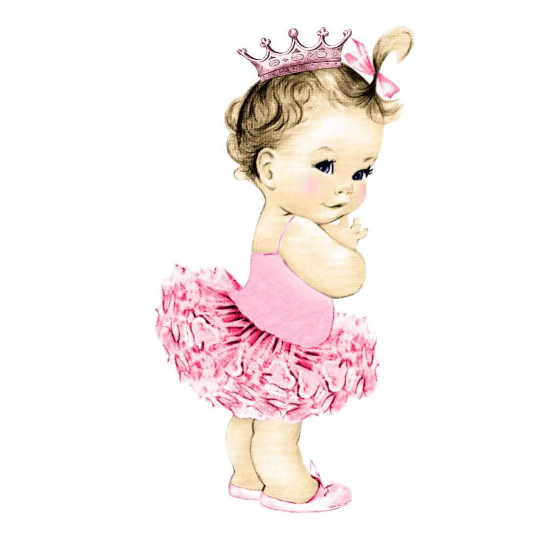 Drawing Infant Toddler Pink Figurine PNG