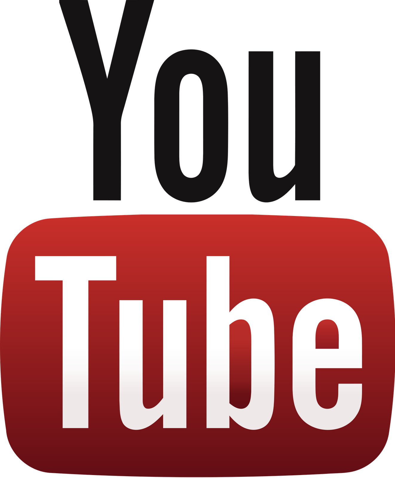 Youtube Red Text Logo Area PNG